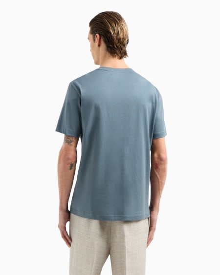 Armani Camiseta De Punto Con Estampado Y Bordado De Libélula