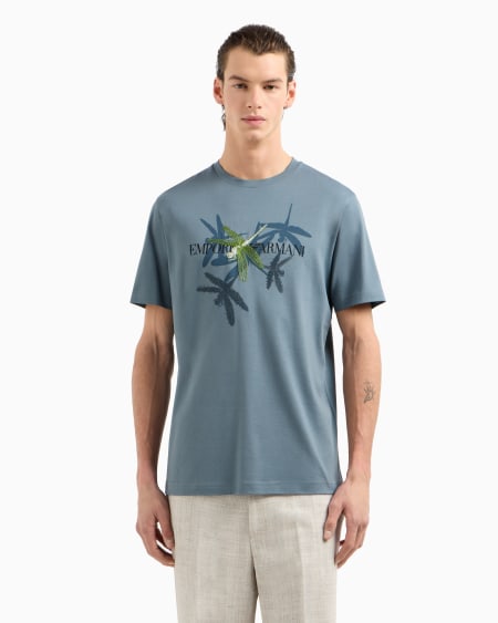 Armani Camiseta De Punto Con Estampado Y Bordado De Libélula