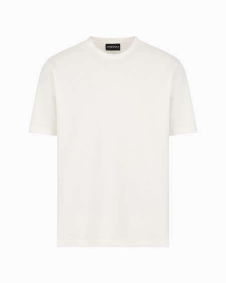 Armani Camiseta de punto con fantasía en tejido jacquard en relieve y con efecto tridimensional