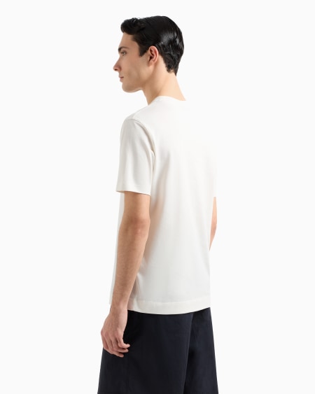 Armani Camiseta De Punto Con Inscripción Bordada Let The Sea Set You Free