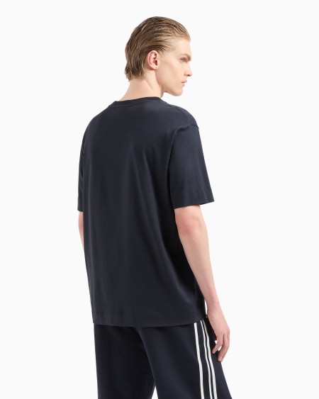 Armani Camiseta De Punto Con Inscripción Bordada Let The Sea Set You Free