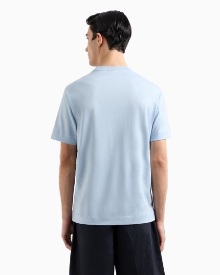 Armani Camiseta De Punto Con Inscripción Bordada Let The Sea Set You Free