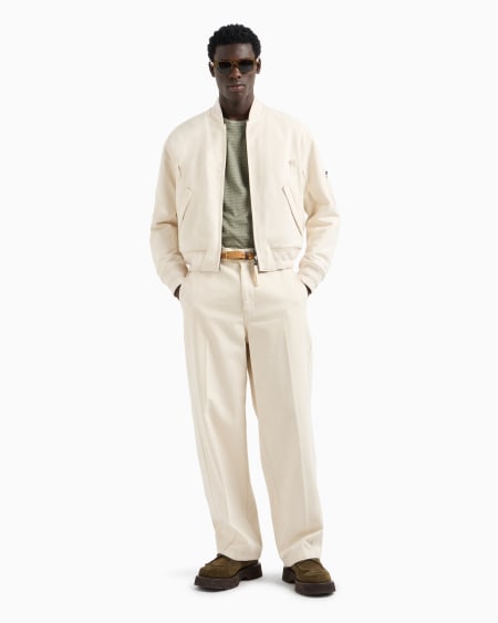 Armani Camiseta De Punto Con Inscripción Integral En Tejido Jacquard