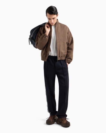 Armani Camiseta De Punto Con Logotipo De águila En Relieve