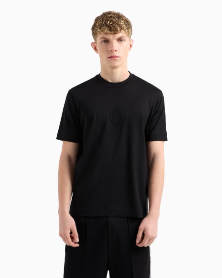 Armani Camiseta De Punto Con Logotipo De águila En Relieve