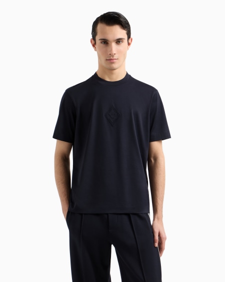 Armani Camiseta De Punto Con Logotipo De águila En Relieve