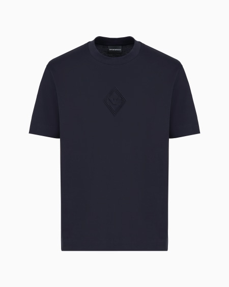 Armani Camiseta de punto con logotipo de águila en relieve