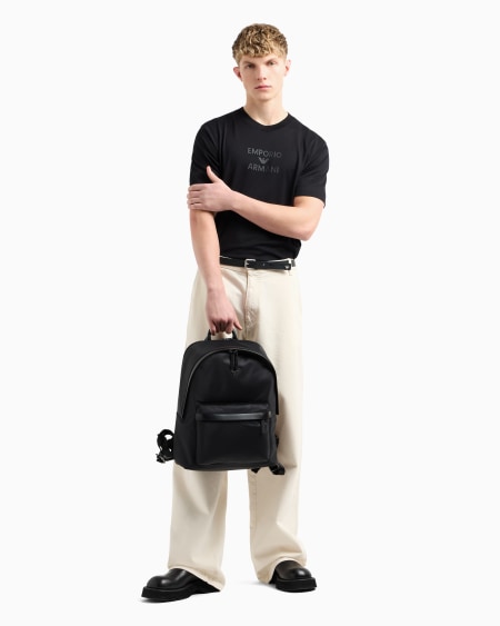 Armani Camiseta De Punto Con Logotipo De Goma A Tono