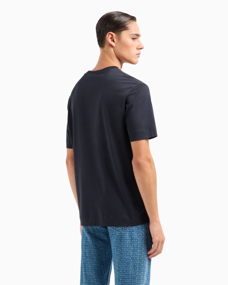 Armani Camiseta De Punto Con Logotipo De Goma A Tono