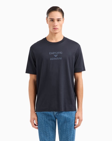 Armani Camiseta De Punto Con Logotipo De Goma A Tono