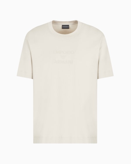 Armani Camiseta de punto con logotipo de goma a tono