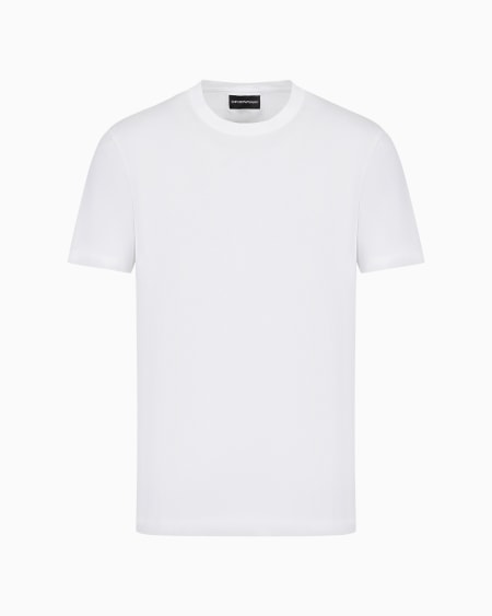 Armani Camiseta de punto con logotipo en tejido jacquard