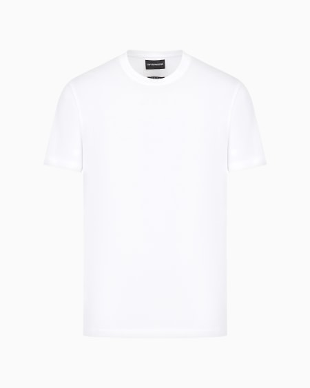 Armani Camiseta de punto con logotipo en tejido jacquard