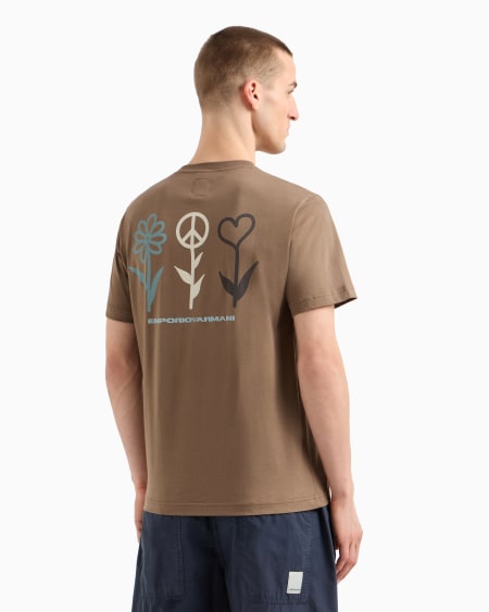 Armani Camiseta De Punto Con Maxiestampado Cápsula Peace ASV