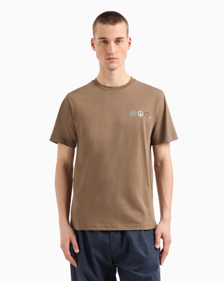 Armani Camiseta De Punto Con Maxiestampado Cápsula Peace ASV