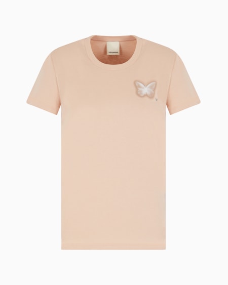 Armani Camiseta de punto con maxiestampado cápsula Peace ASV