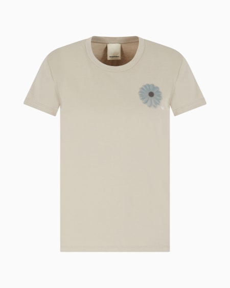 Armani Camiseta de punto con maxiestampado cápsula Peace ASV