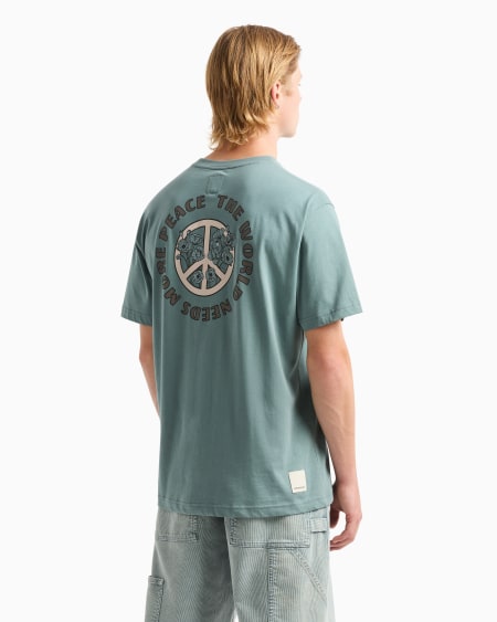 Armani Camiseta De Punto Con Maxiestampado Cápsula Peace ASV
