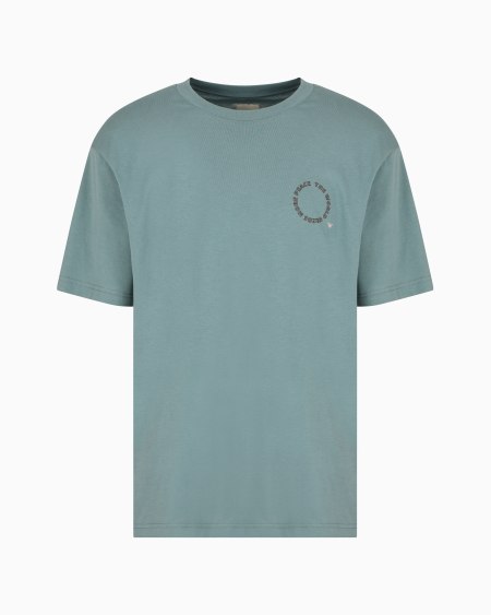 Armani Camiseta de punto con maxiestampado cápsula Peace ASV