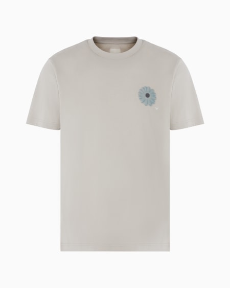 Armani Camiseta de punto con maxiestampado cápsula Peace ASV