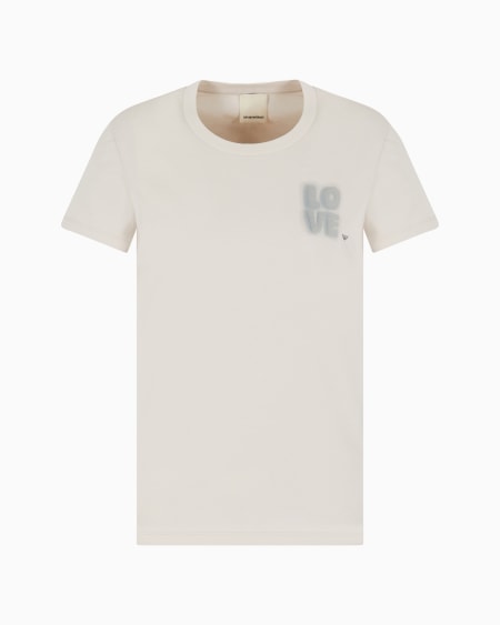 Armani Camiseta de punto con maxiestampado cápsula Peace ASV