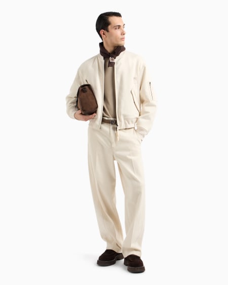 Armani Camiseta De Punto Con Parche Bordado Con Logotipo