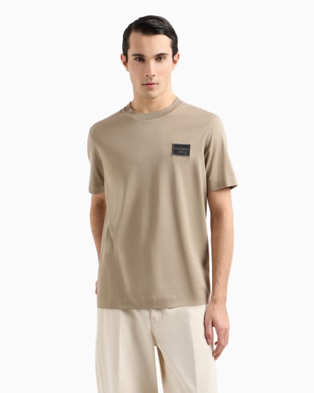 Armani Camiseta De Punto Con Parche Bordado Con Logotipo