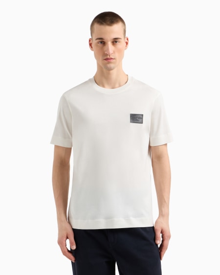 Armani Camiseta De Punto Con Parche Bordado Con Logotipo