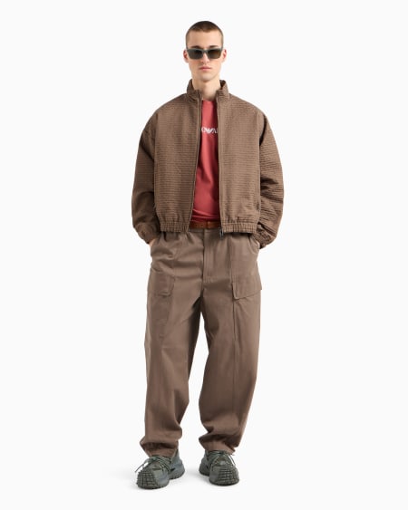 Armani Camiseta De Punto De Algodón Pima Con Estampado De Logotipo