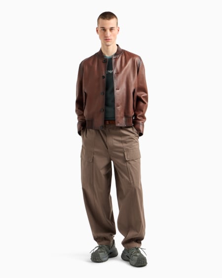 Armani Camiseta De Punto De Algodón Pima Con Estampado De Logotipo