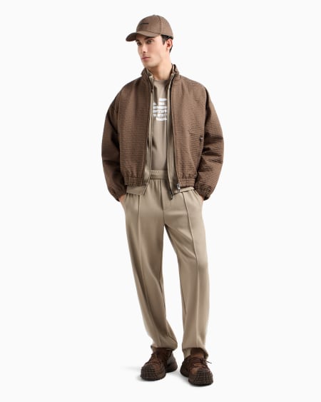 Armani Camiseta De Punto De Algodón Pima Con Estampado De Logotipo