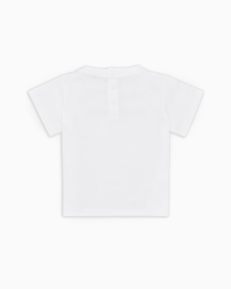 Armani Camiseta De Punto De Algodón Pima Con Logotipo