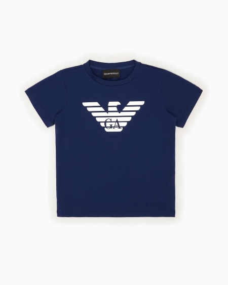 Armani Camiseta de punto de algodón pima con logotipo