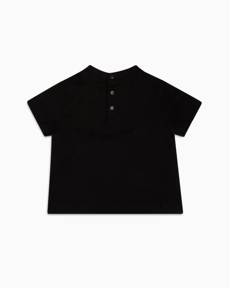 Armani Camiseta De Punto De Algodón Pima Con Logotipo