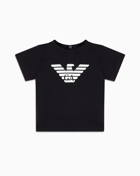 Armani Camiseta de punto de algodón pima con logotipo