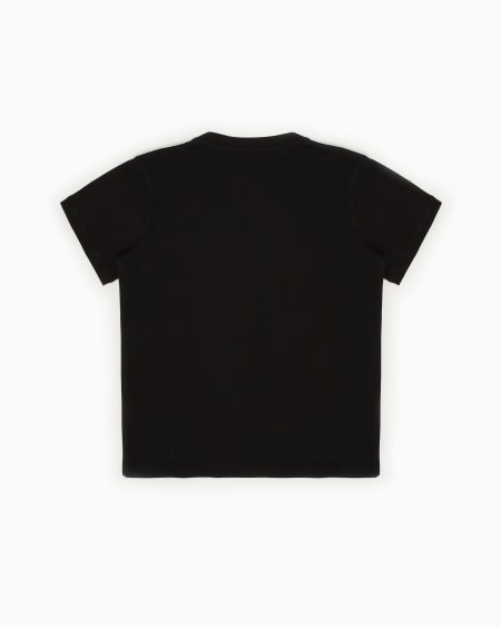 Armani Camiseta De Punto De Algodón Pima Con Logotipo