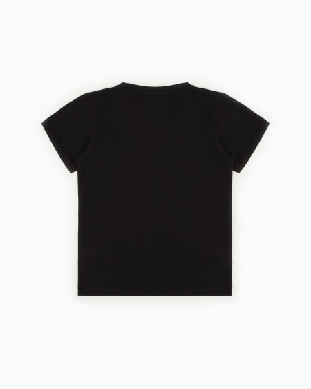 Armani Camiseta De Punto De Algodón Pima Con Logotipo