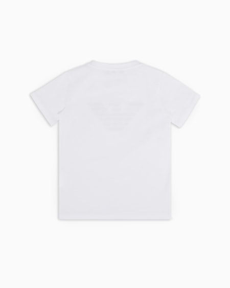 Armani Camiseta De Punto De Algodón Pima Con Logotipo