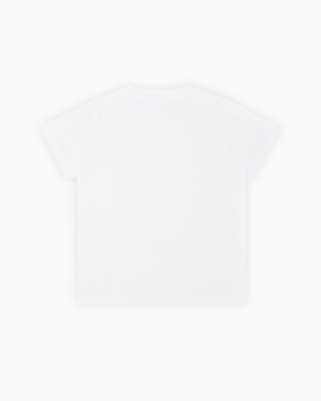 Armani Camiseta De Punto De Algodón Pima Con Logotipo