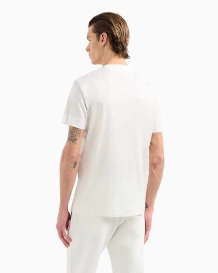 Armani Camiseta De Punto De Mezcla De Lyocell Con Bordado ASV