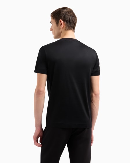 Armani Camiseta De Punto De Mezcla De Lyocell Con Bordado ASV