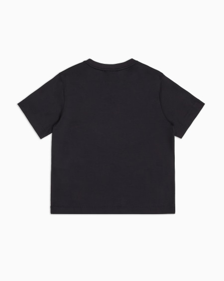 Armani Camiseta De Punto De Mezcla De Lyocell Con Estampado De Serpiente ASV