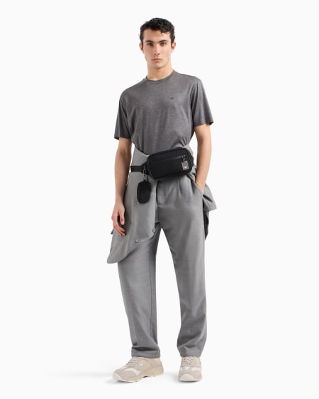 Armani Camiseta De Punto De Mezcla De Lyocell Travel Essential