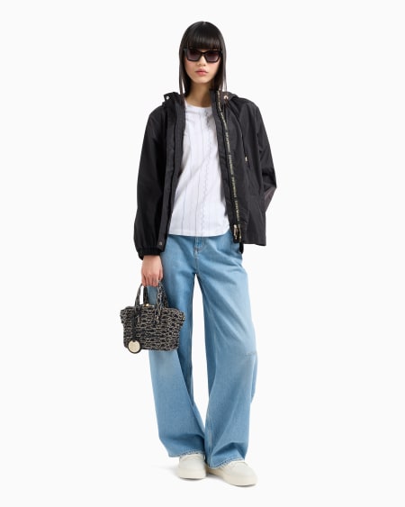 Armani Camiseta De Punto Elástico Con Estampado Integral