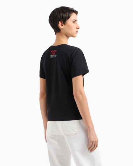 Armani Camiseta De Punto Elástico Con Estampado We Love Dogs #27