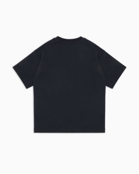 Armani Camiseta De Punto Interlock Con Logotipo Bordado