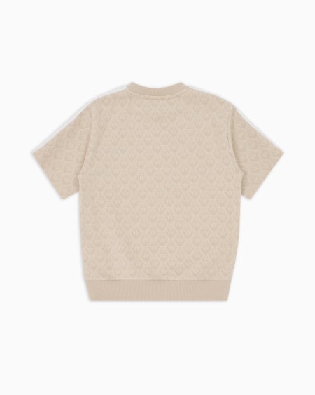 Armani Camiseta De Punto Jacquard Con Motivo Integral De águila