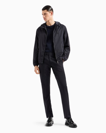 Armani Camiseta De Punto Jacquard Mercerizado Con águila Integral