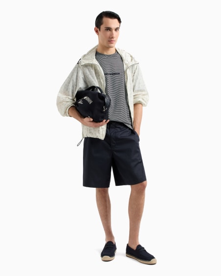 Armani Camiseta De Punto Milrayas Con Bordado Seaside