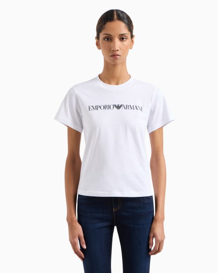 Armani Camiseta De Punto Orgánico Con Estampado De Logotipo ASV